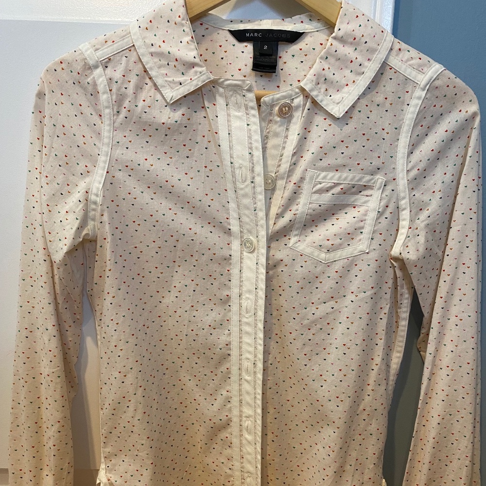 Marc by Marc Jacobs mini heart button down
